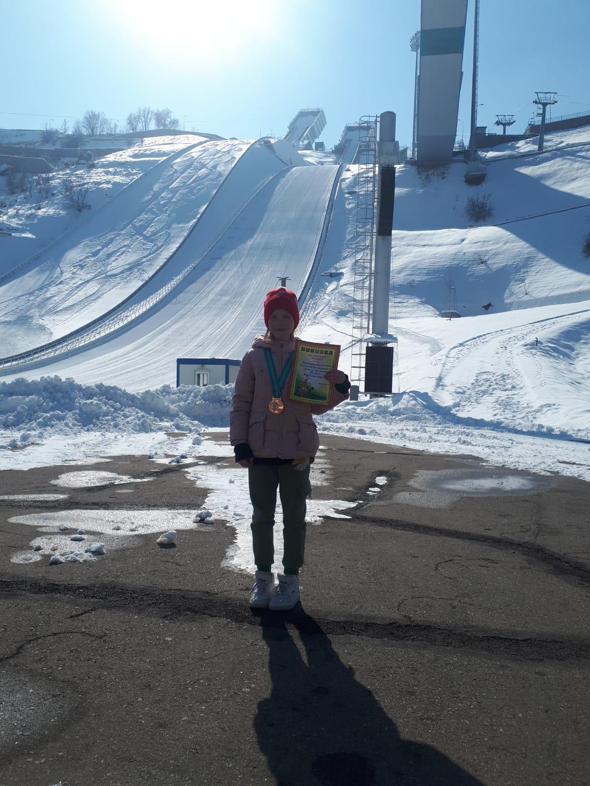 3 место в Первенстве Республики Казахстан по прыжкам на лыжах с трамплина
